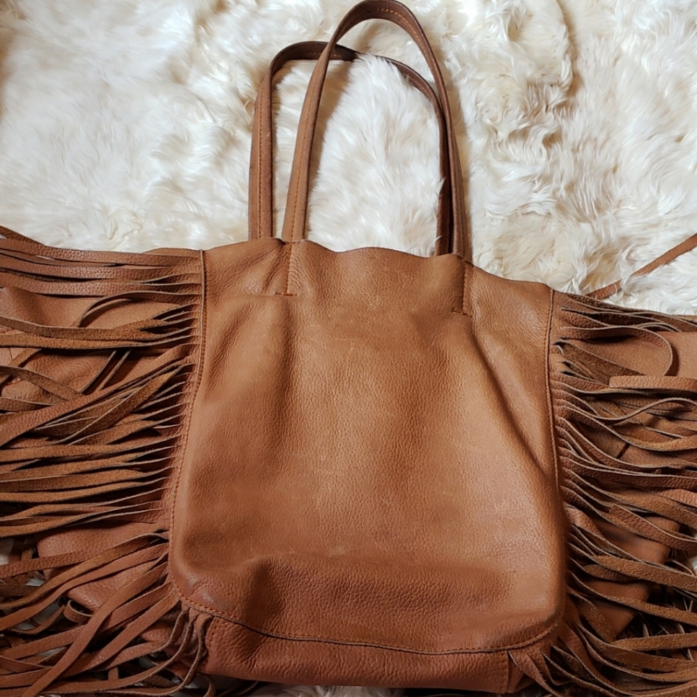 Cleobella Hendrix Fringe Tote Bag Large